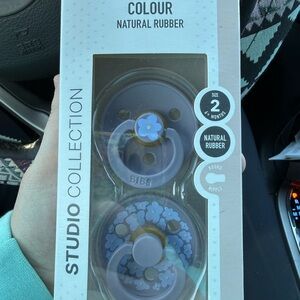 BIBS Studio Collection Pacifiers - Purple and Blue